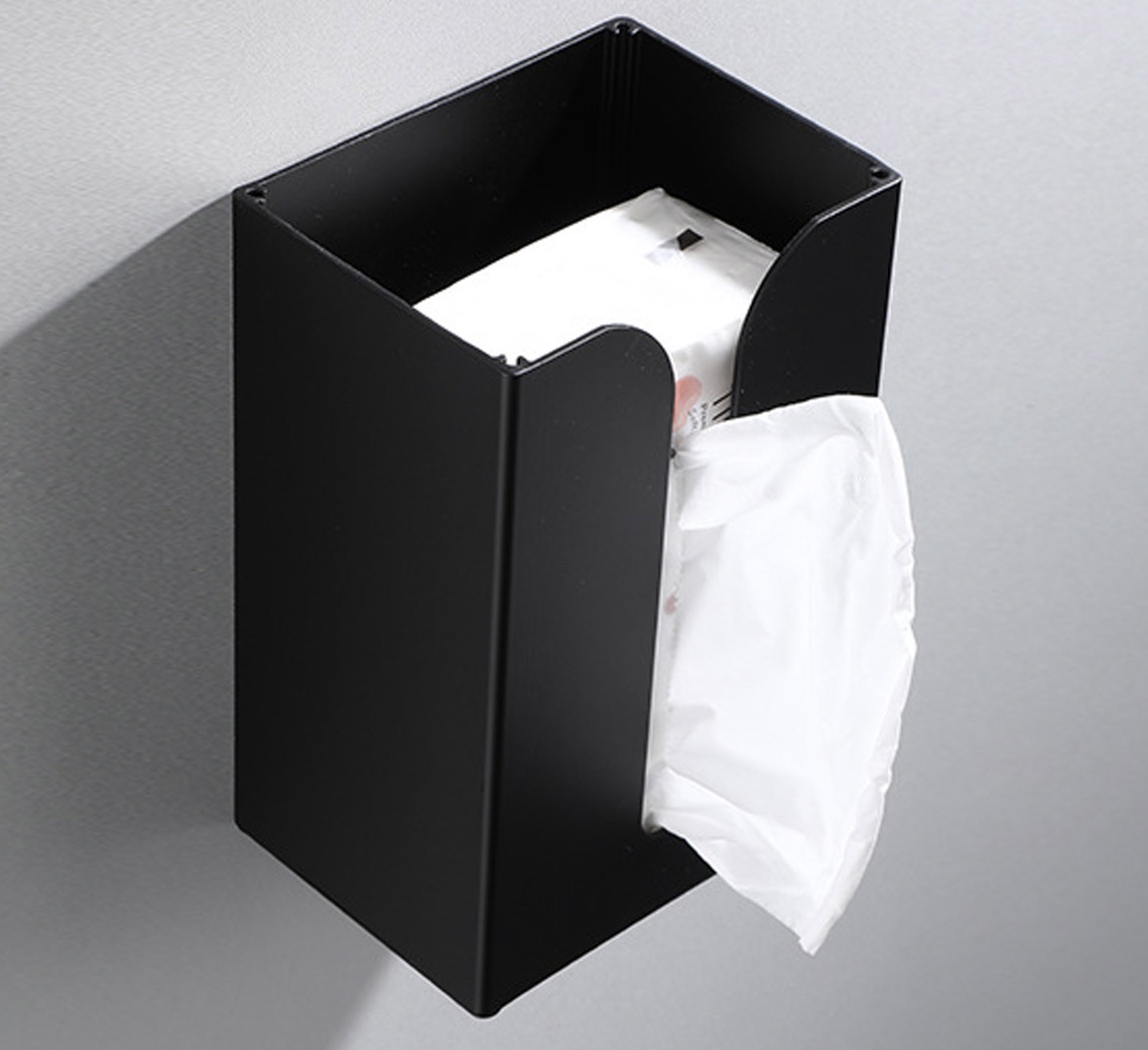 Tiny Home Bathroom Kitchen - Bathroom Hardware Black Tissue Box Holder