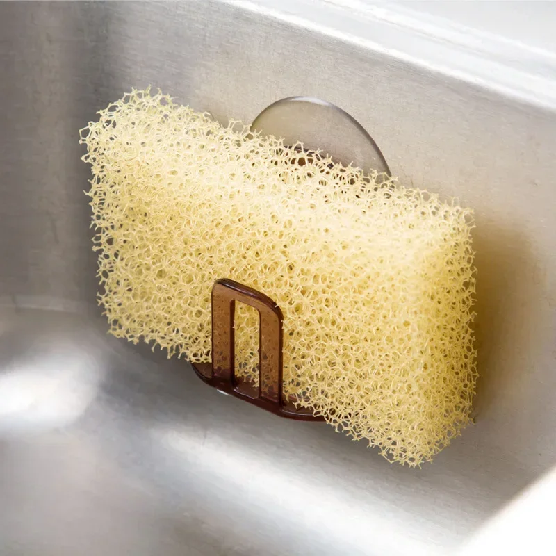 Tiny Home Bathroom Kitchen - Sink Drain Rack Kitchen Sponge Suction