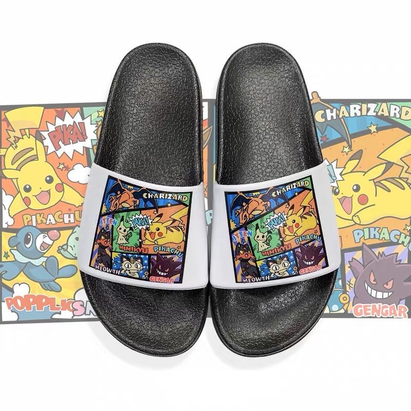 Home Bathroom Wear - Pikachu Anime Non-Slip Slippers Female Male