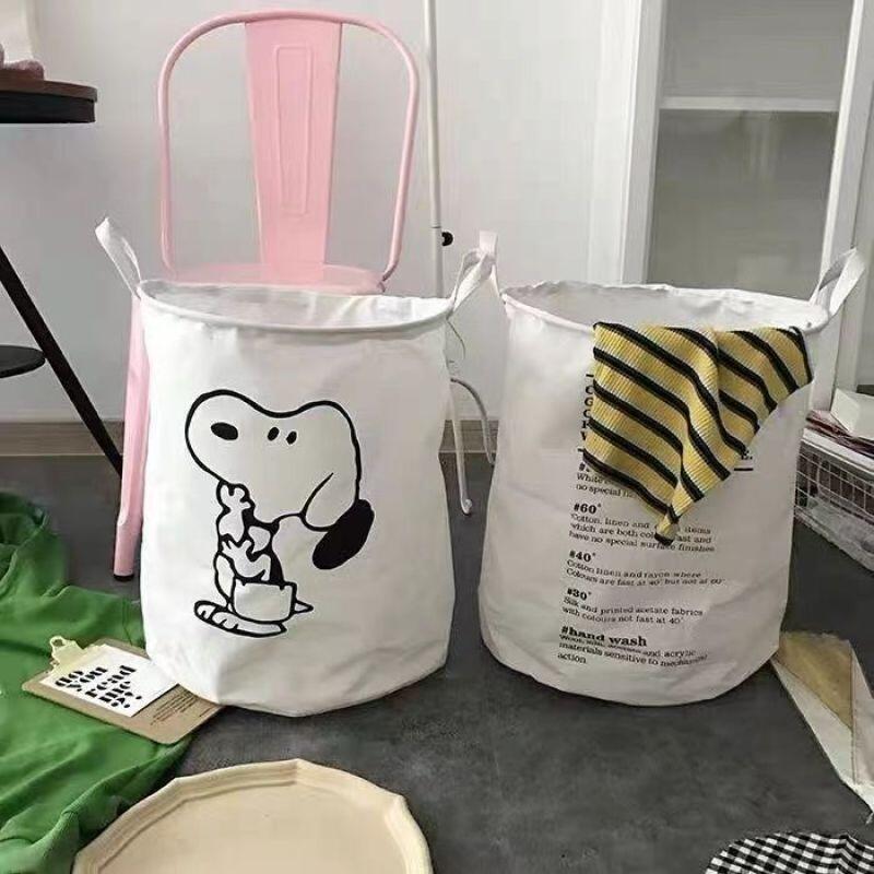 Snoopy Cotton Fabric Laundry H - Home Edit Bathroom Storage 评论和价格