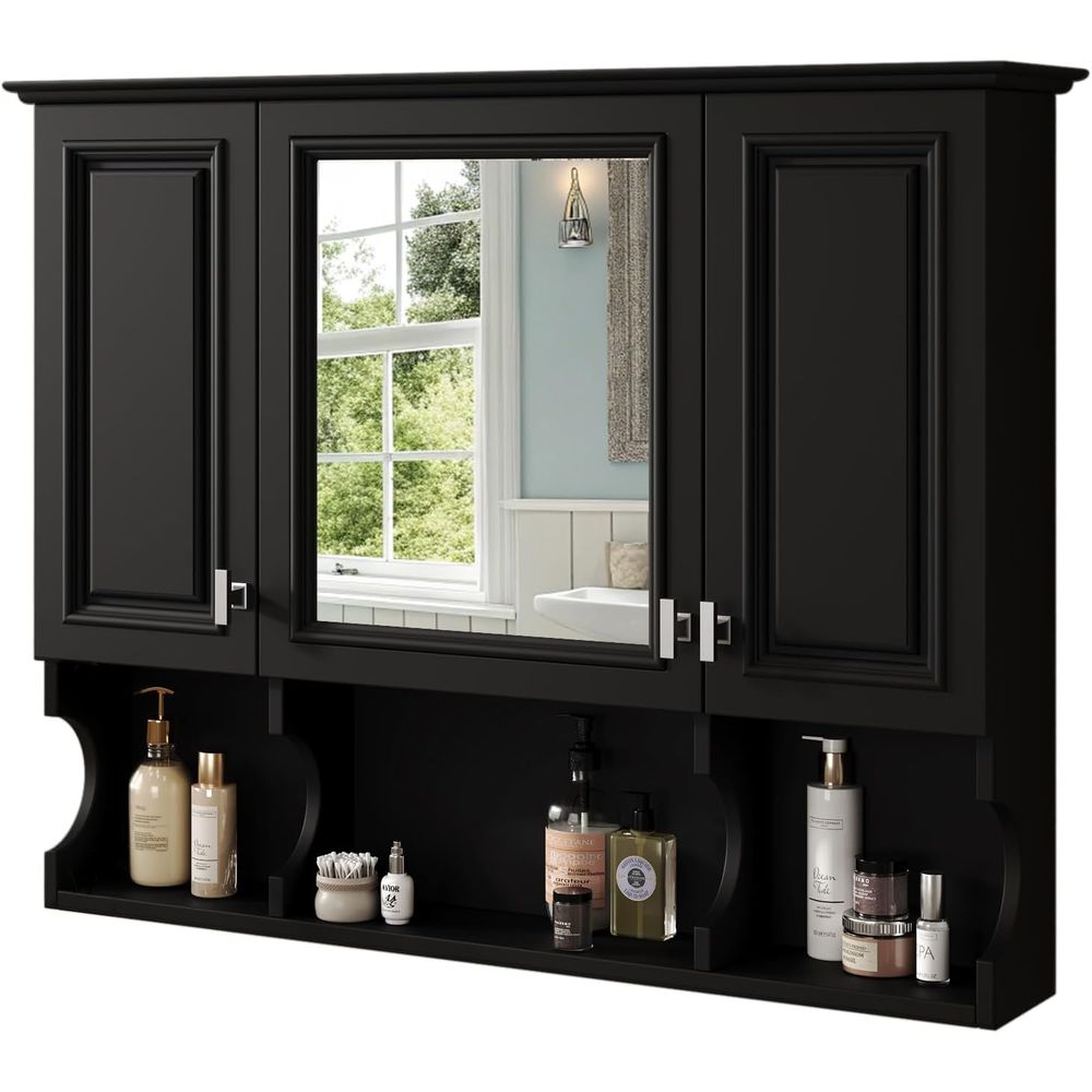 Bathroom Wall Cabinet with Mir - Bathroom Cabinet Mirror 评论和价格