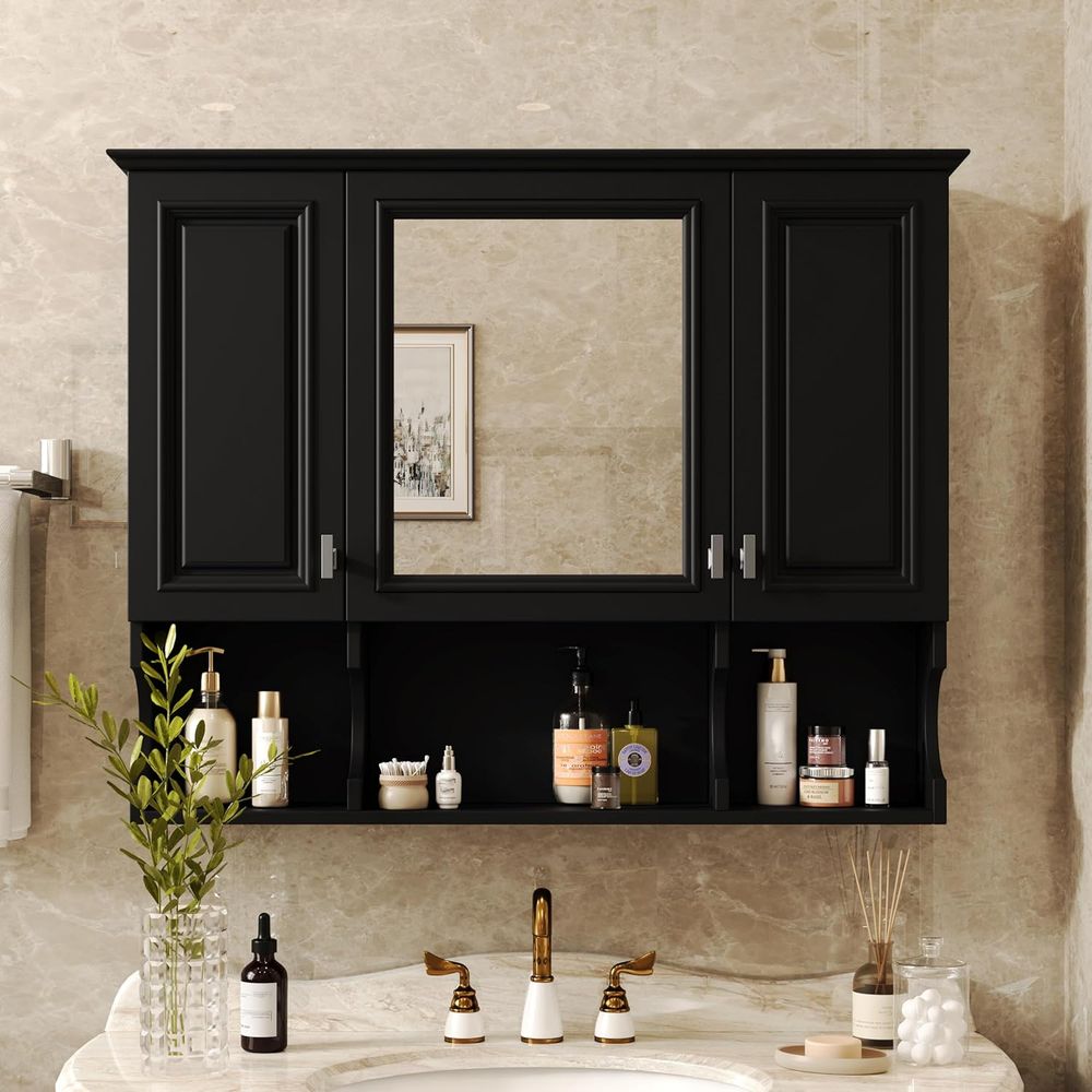 Bathroom Wall Cabinet with Mir - Bathroom Cabinet Mirror 评论和价格