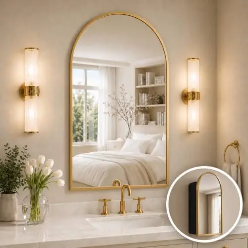 Arched Medicine Cabinet Mirror - Bathroom Cabinet Mirror 评论和价格