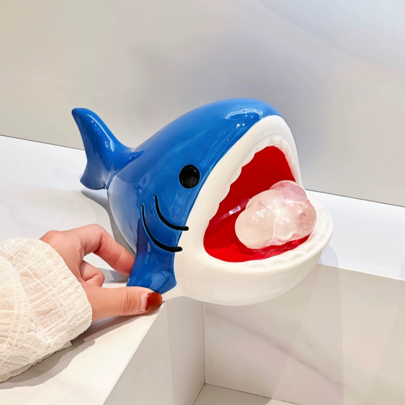 Cute Cartoon Big Mouth Shark S - Home Edit Bathroom Storage 评论和价格