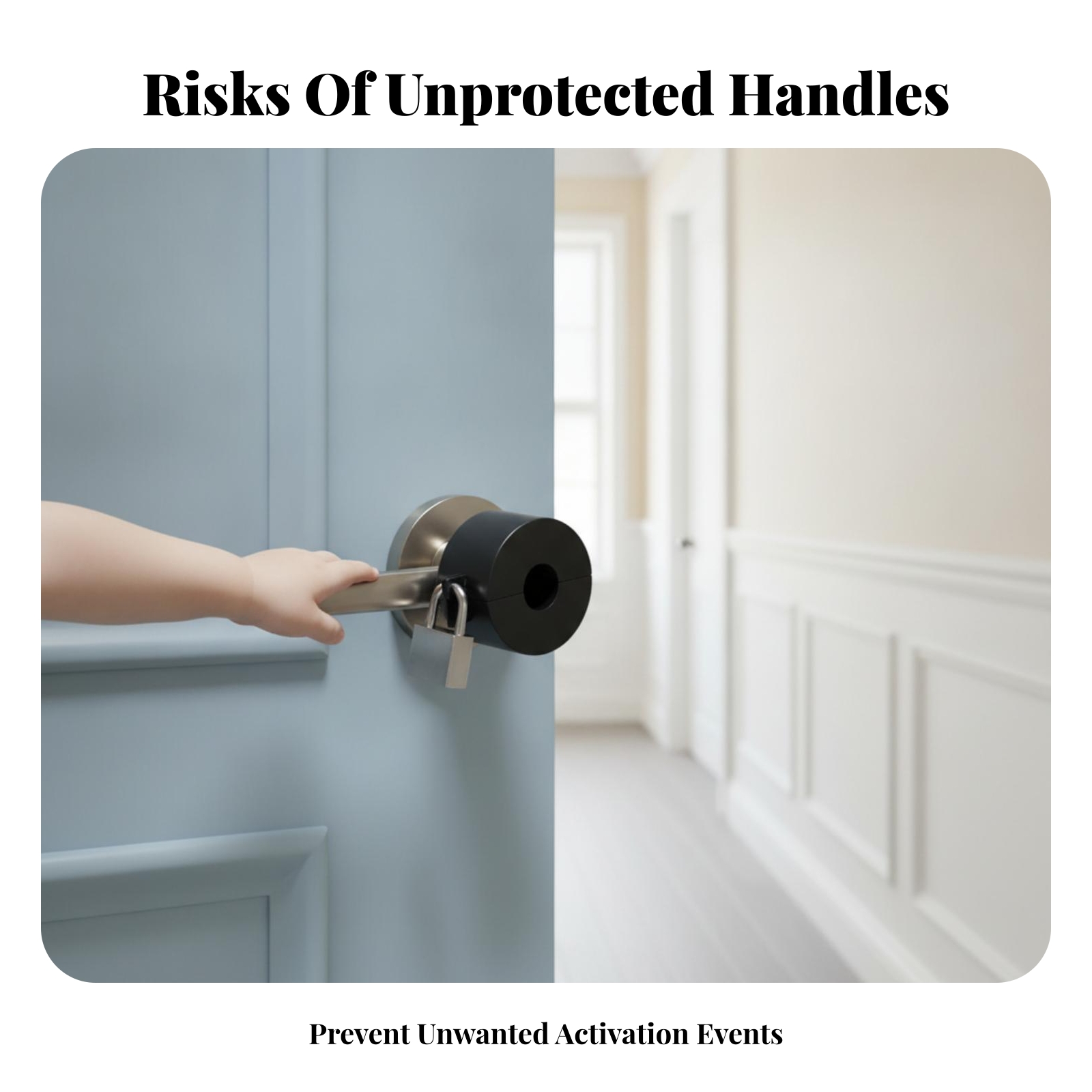 Door Knob Lockout Device Black - Home Hardware Bathroom Accessories 评论和价格