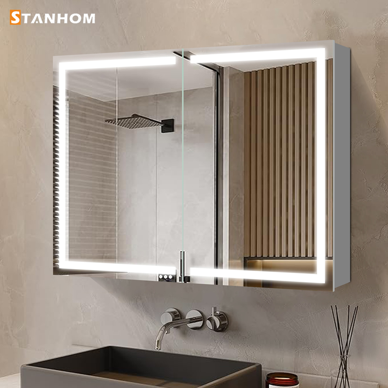 UKCA CE RoHS Mirror Bathroom C - Bathroom Cabinet Mirror 评论和价格