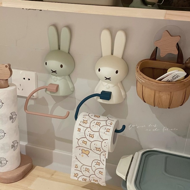 Kawaii Miffy Toilet Paper Rack - Home Edit Bathroom Storage 评论和价格