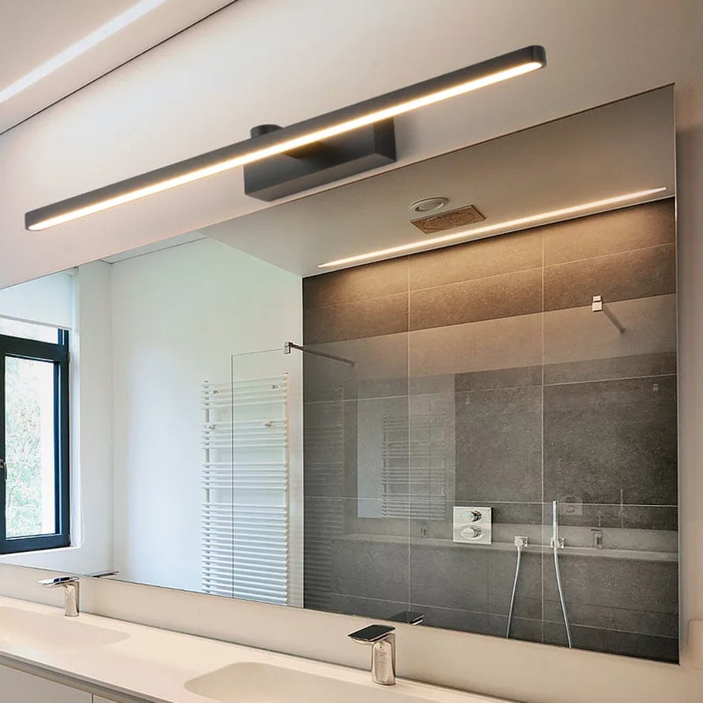 JOYINLED 40CM Black LED Mirror - Bathroom Cabinet Mirror 评论和价格