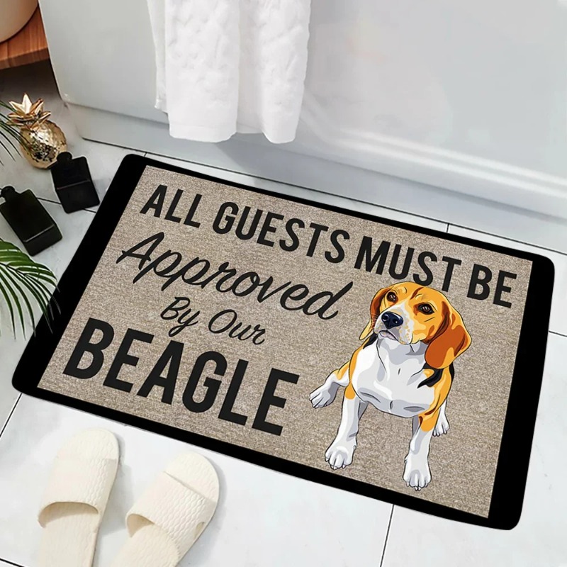 Dog Funny Door Mat Small Carpe - Home Bathroom Reno 评论和价格