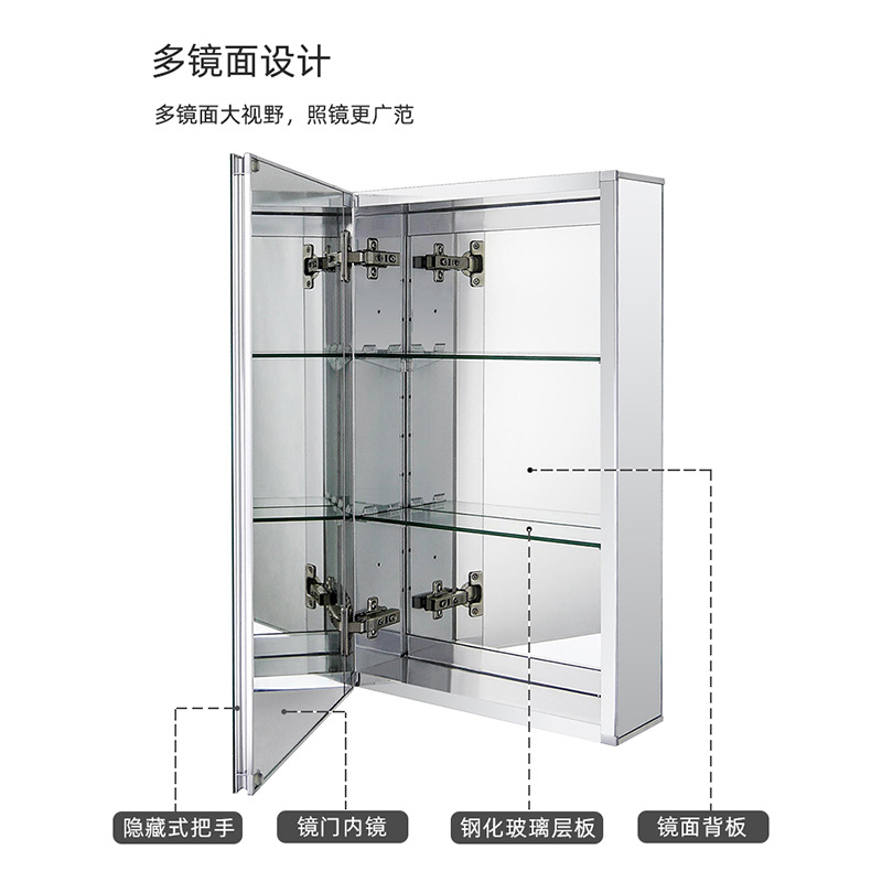 Bathroom Mirror, Storage Cabin - Bathroom Cabinet Mirror 评论和价格