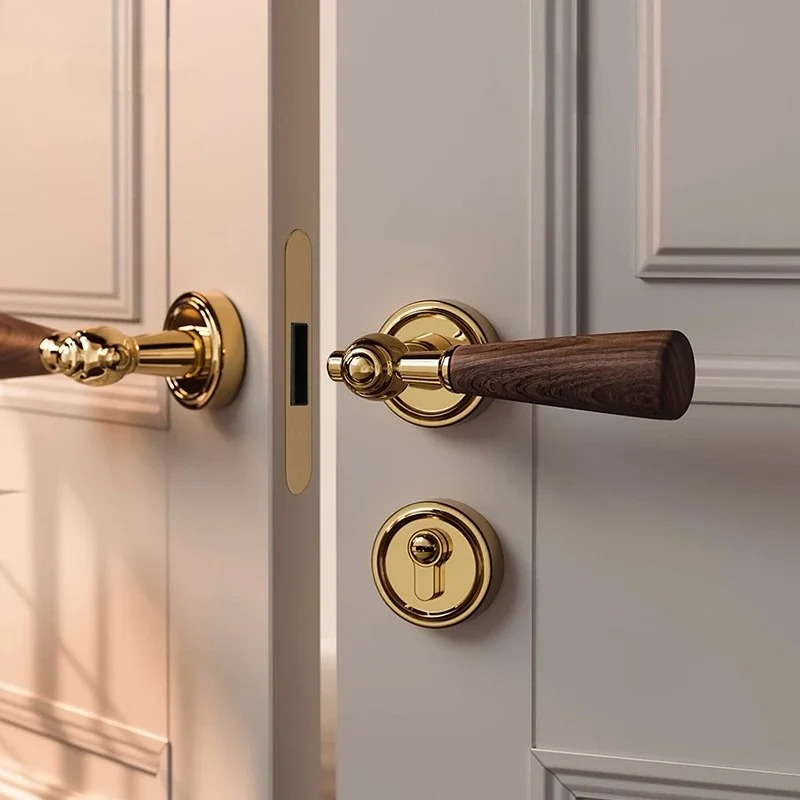 Walnut Wood Handle Zinc Alloy  - Home Hardware Bathroom Accessories 评论和价格