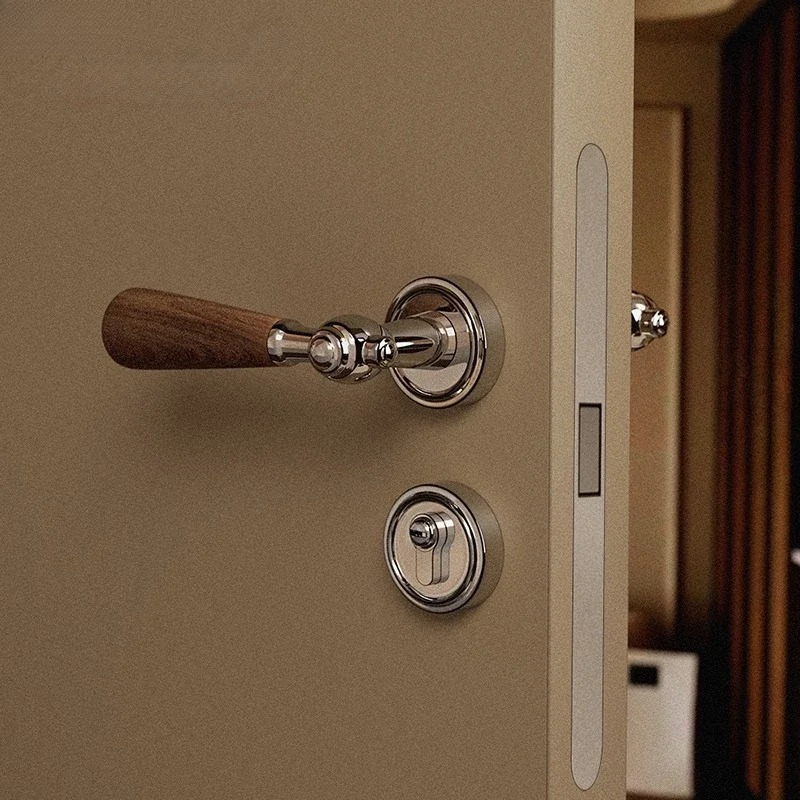 Walnut Wood Handle Zinc Alloy  - Home Hardware Bathroom Accessories 评论和价格