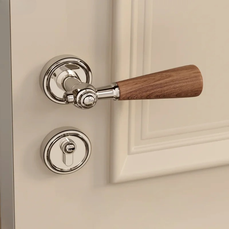 Walnut Wood Handle Zinc Alloy  - Home Hardware Bathroom Accessories 评论和价格