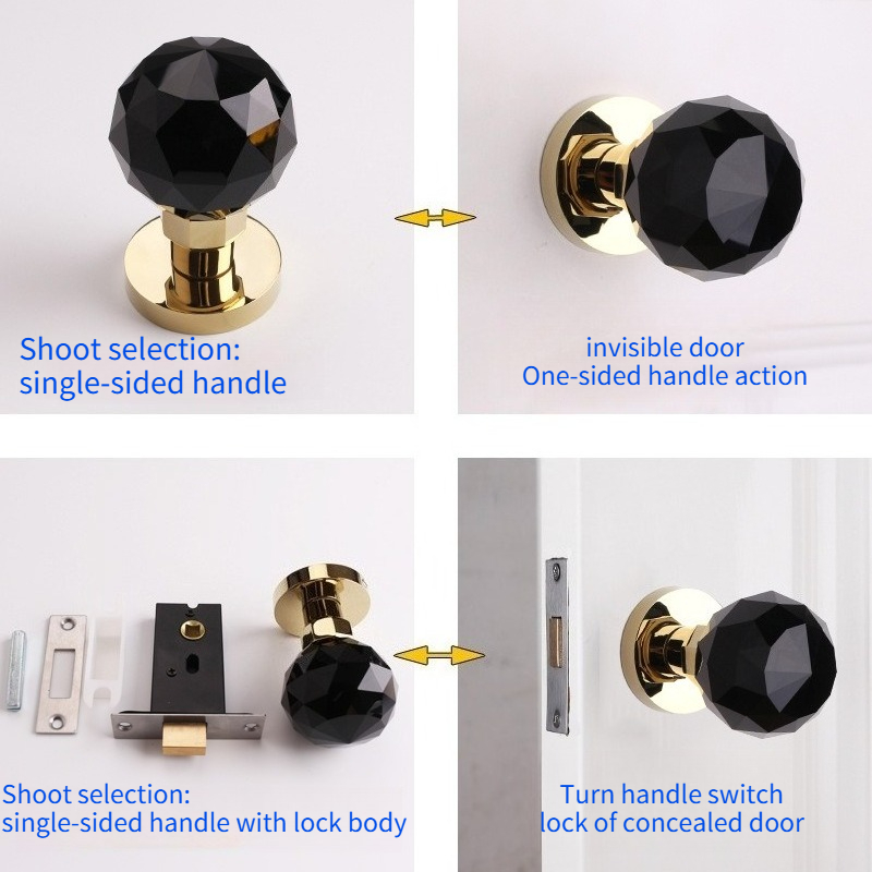 Crystal Glass Spherical Lock B - Home Hardware Bathroom Accessories 评论和价格