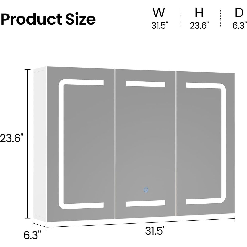 Medicine Cabinet Organizer wit - Bathroom Cabinet Mirror 评论和价格