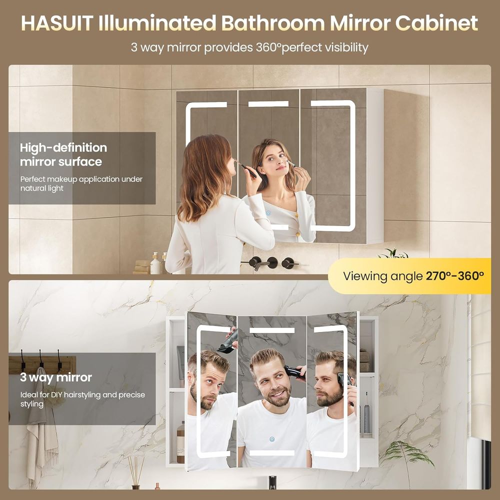 Medicine Cabinet Organizer wit - Bathroom Cabinet Mirror 评论和价格