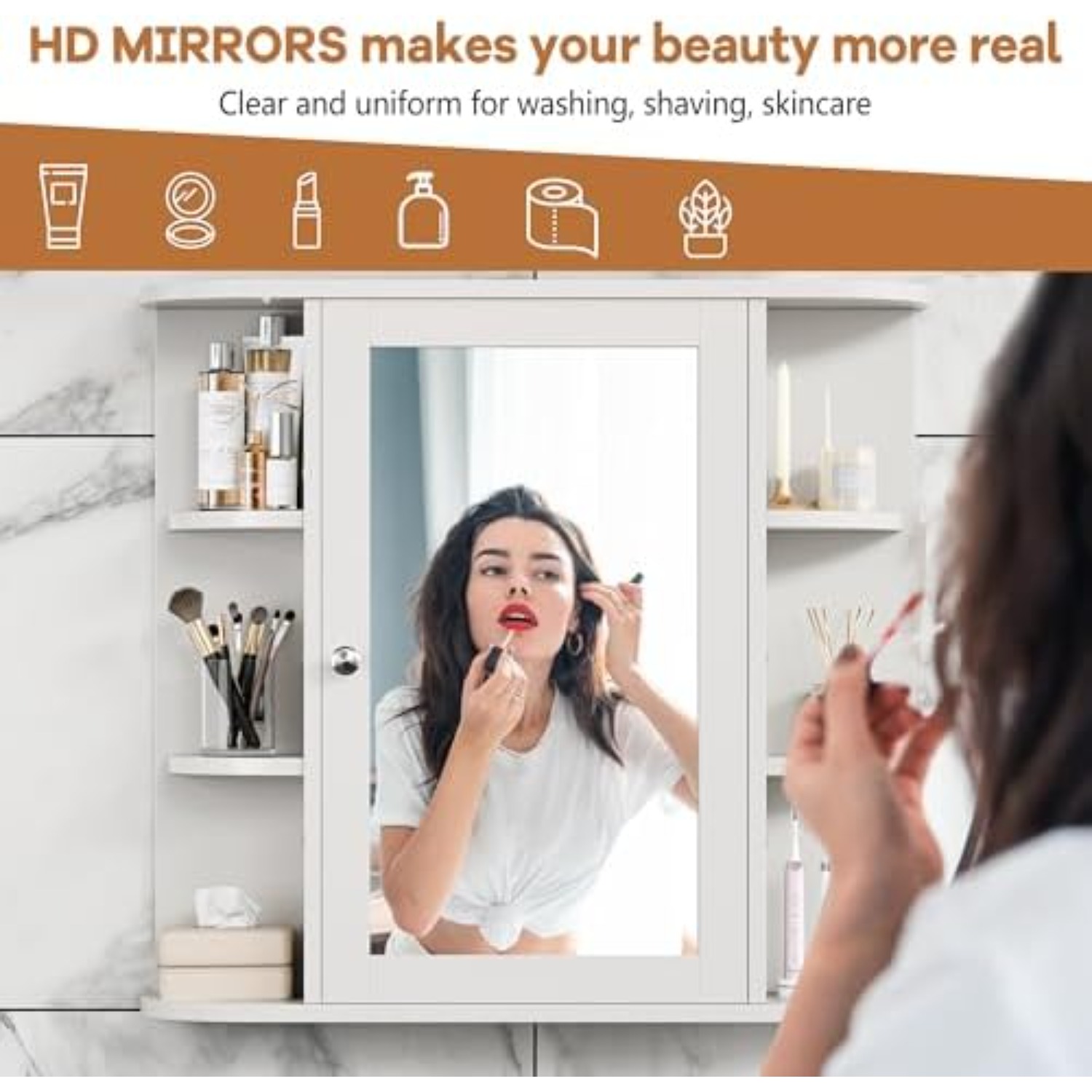 Bathroom Medicine Cabinet, Bat - Bathroom Cabinet Mirror 评论和价格