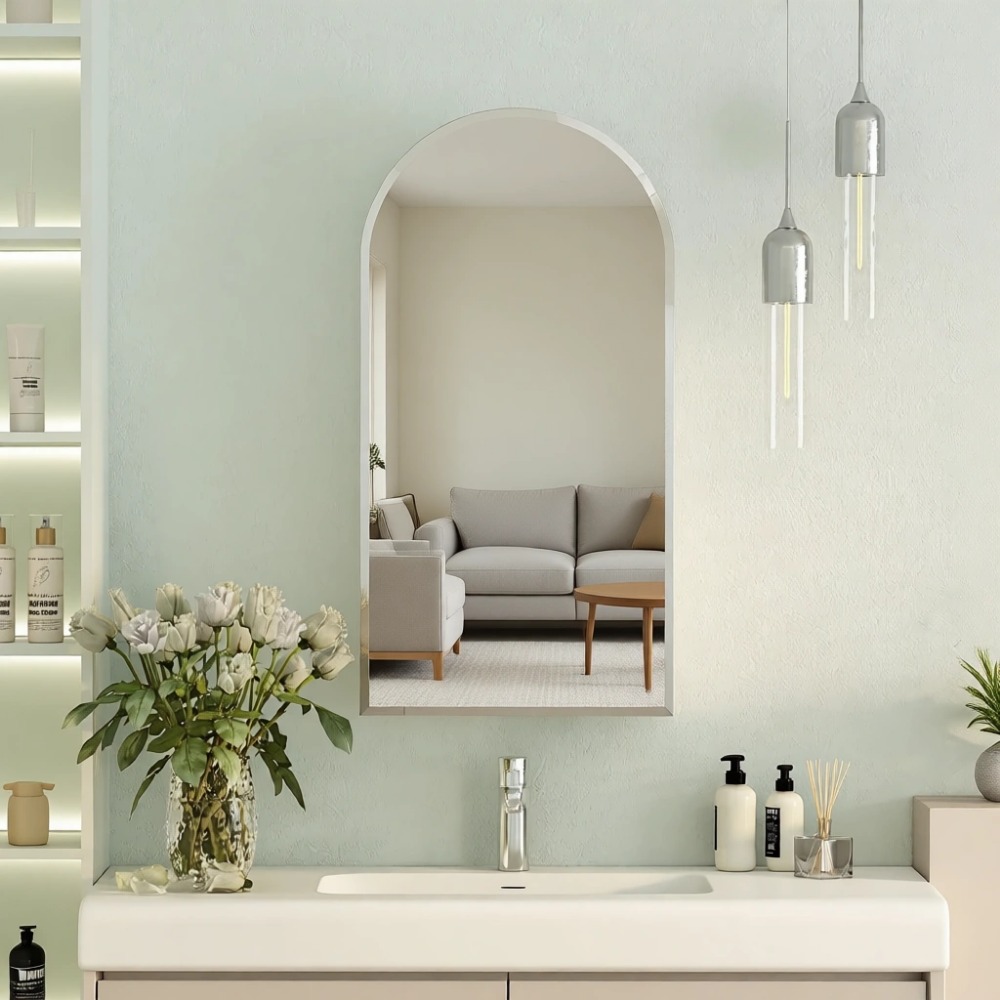 Arched Recessed Medicine Cabin - Bathroom Cabinet Mirror 评论和价格