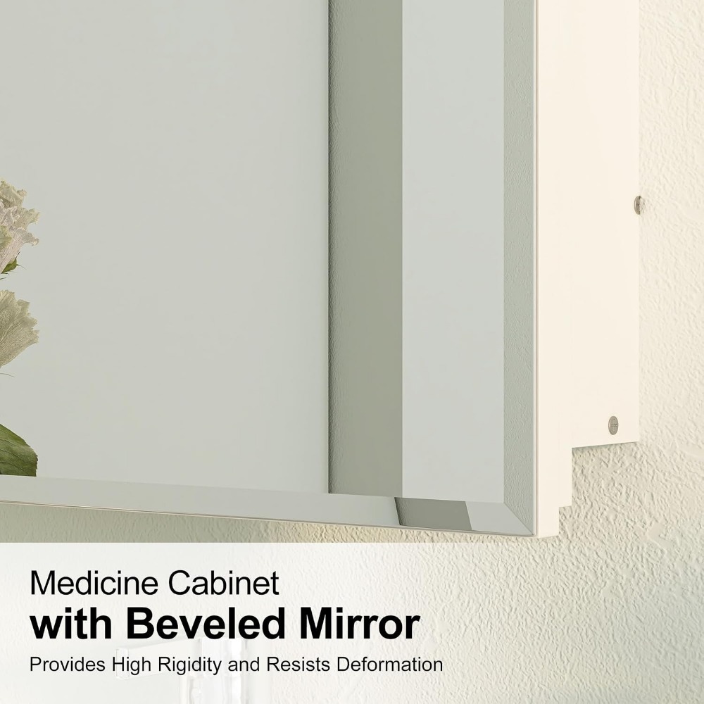 Arched Recessed Medicine Cabin - Bathroom Cabinet Mirror 评论和价格